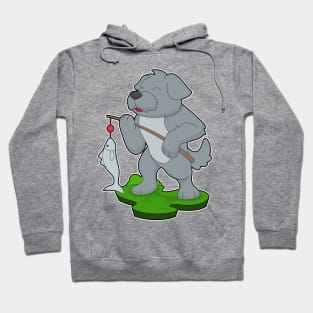 Dog Fisher Fish Fishing Hoodie